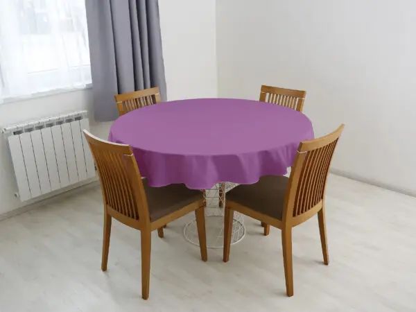 Kulatý ubrus Loneta levandulový značky Škodák