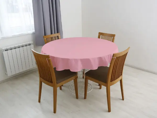 Kulatý ubrus Loneta růžový značky Škodák