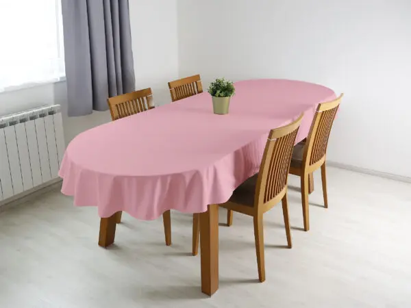 Oválný ubrus Loneta růžový značky Škodák