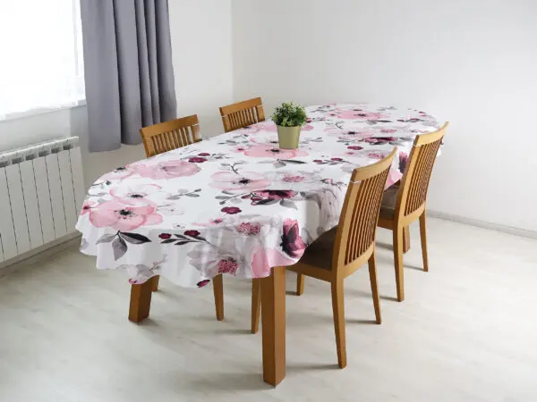 Oválný bavlněný ubrus květ sakury značky Škodák