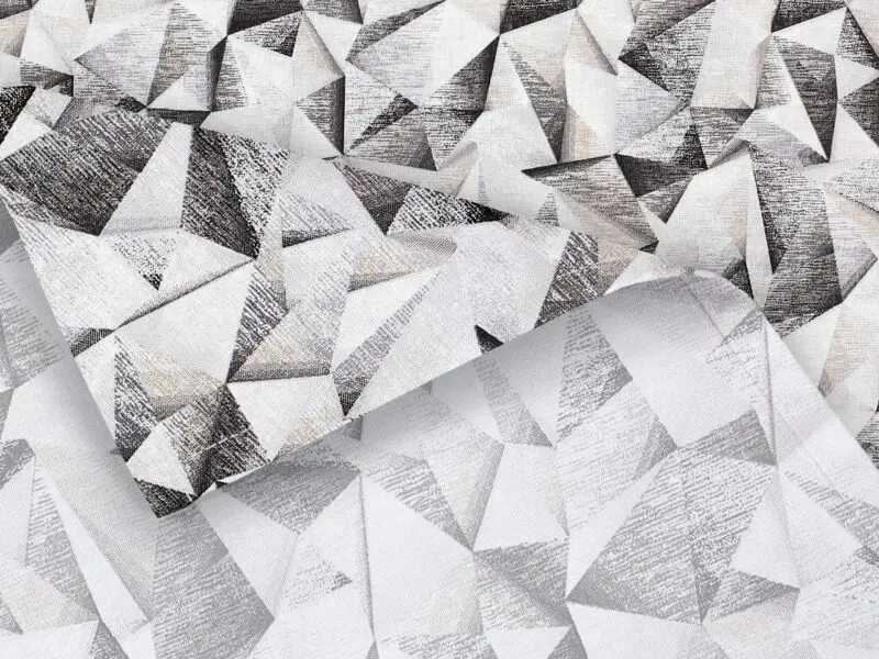 Prostírání Loneta šedočerné geometrické tvary značky Škodák