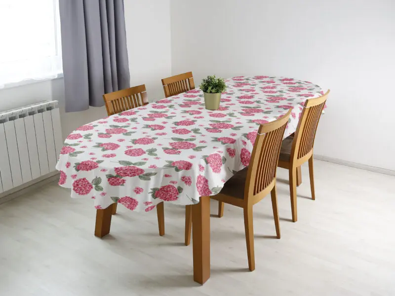Oválný ubrus Loneta hortenzie růžová značky Škodák