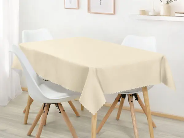 Hranatý teflonový ubrus světle béžový značky Škodák