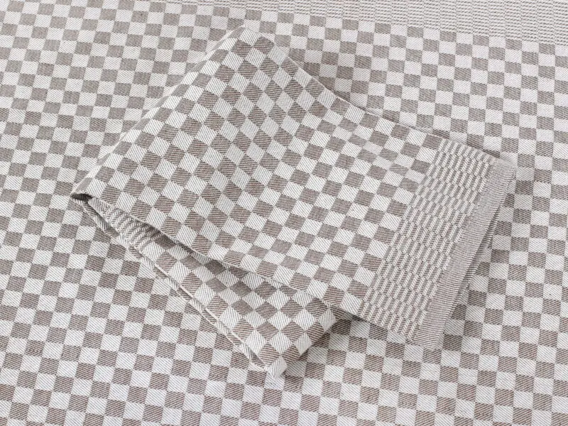 Keprová utěrka hnědá šachovnice 50x70 cm značky Škodák