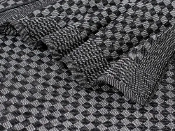 Keprová utěrka černá šachovnice 50x70 cm značky Škodák