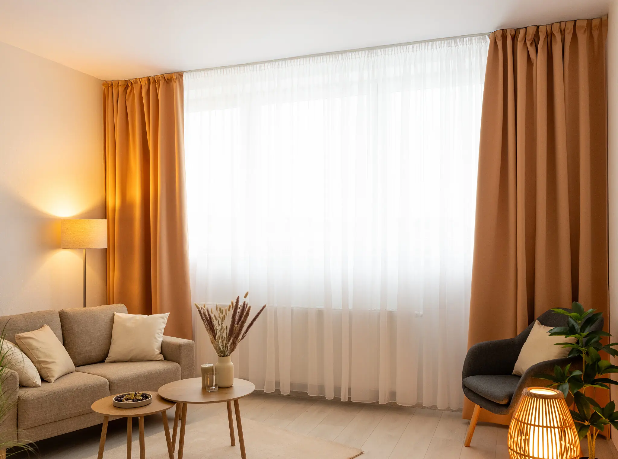 Zatemňovací závěs Blackout světle hnědý