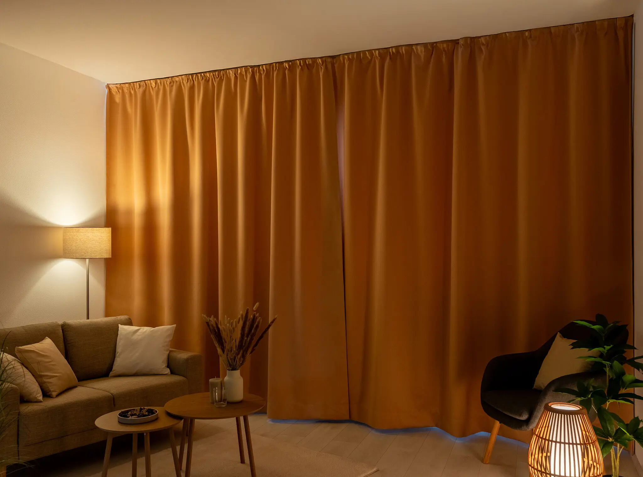 Zatemňovací závěs Blackout světle hnědý