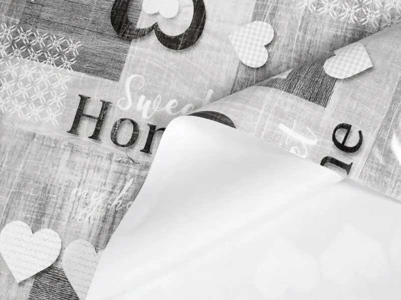Hotelová PVC ubrusovina šedý patchwork značky Škodák