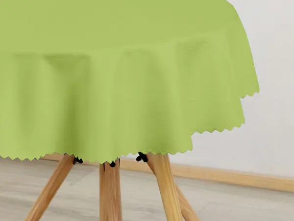 Kulatý teflonový ubrus zelený značky Škodák