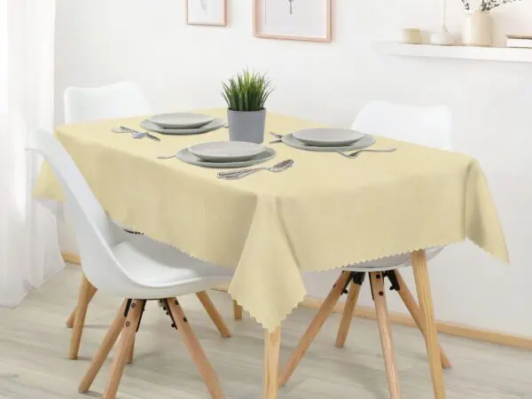 Hotelový teflonový ubrus Len žlutý značky Škodák