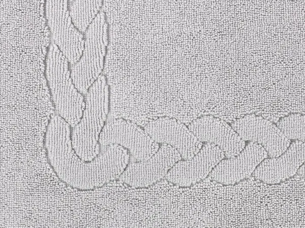 Koupelnová froté předložka 50x70 cm šedá vzor Vánočka značky Škodák