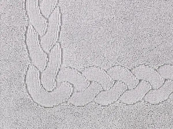 Koupelnová froté předložka 50x70 cm šedá vzor Vánočka značky Škodák