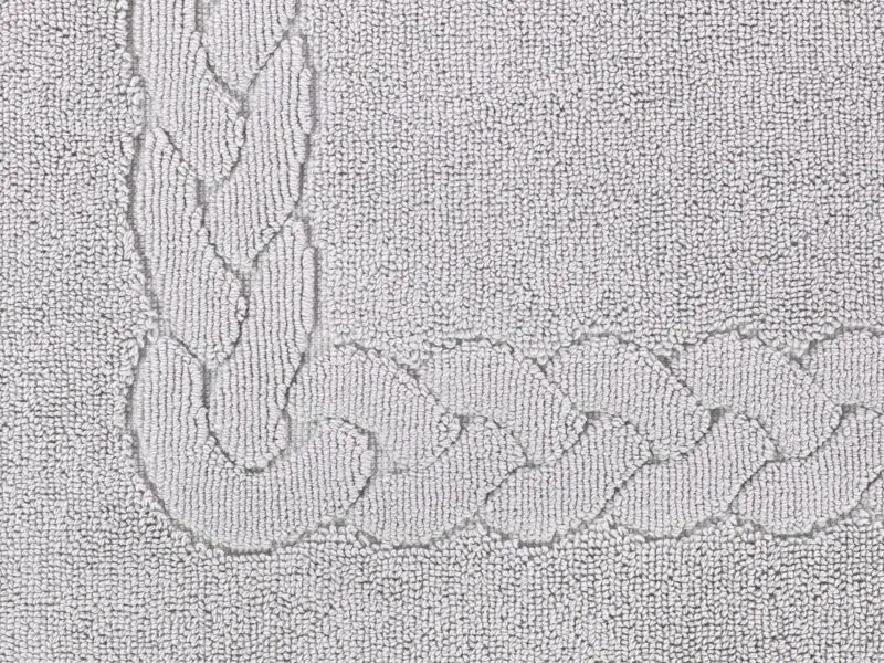 Koupelnová froté předložka 50x70 cm šedá vzor Vánočka značky Škodák
