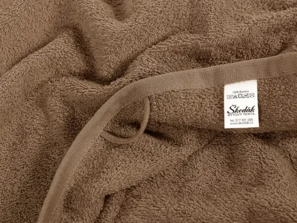 Hotelový froté ručník / osuška hnědá značky Škodák
