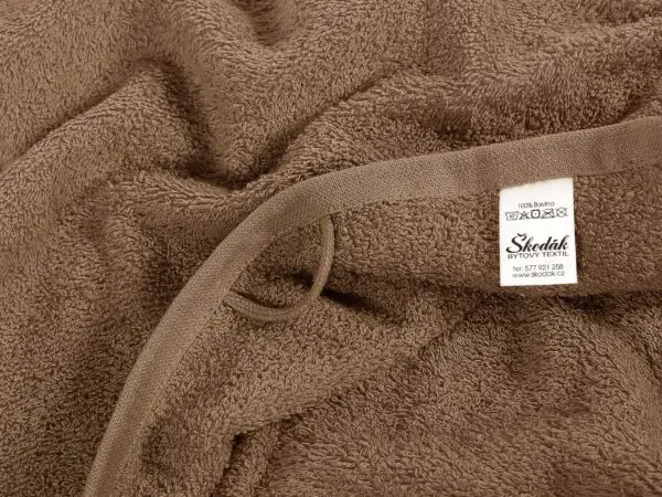 Hotelový froté ručník / osuška hnědá značky Škodák