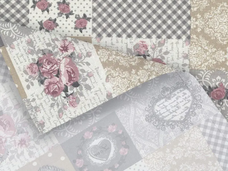 Prostírání Loneta srdce patchwork značky Škodák