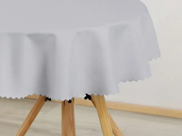 Kulatý teflonový ubrus šedý značky Škodák
