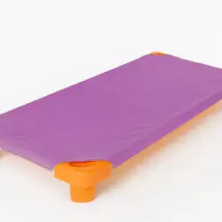 Bavlněné napínací prostěradlo na lehátko fialové značky Škodák