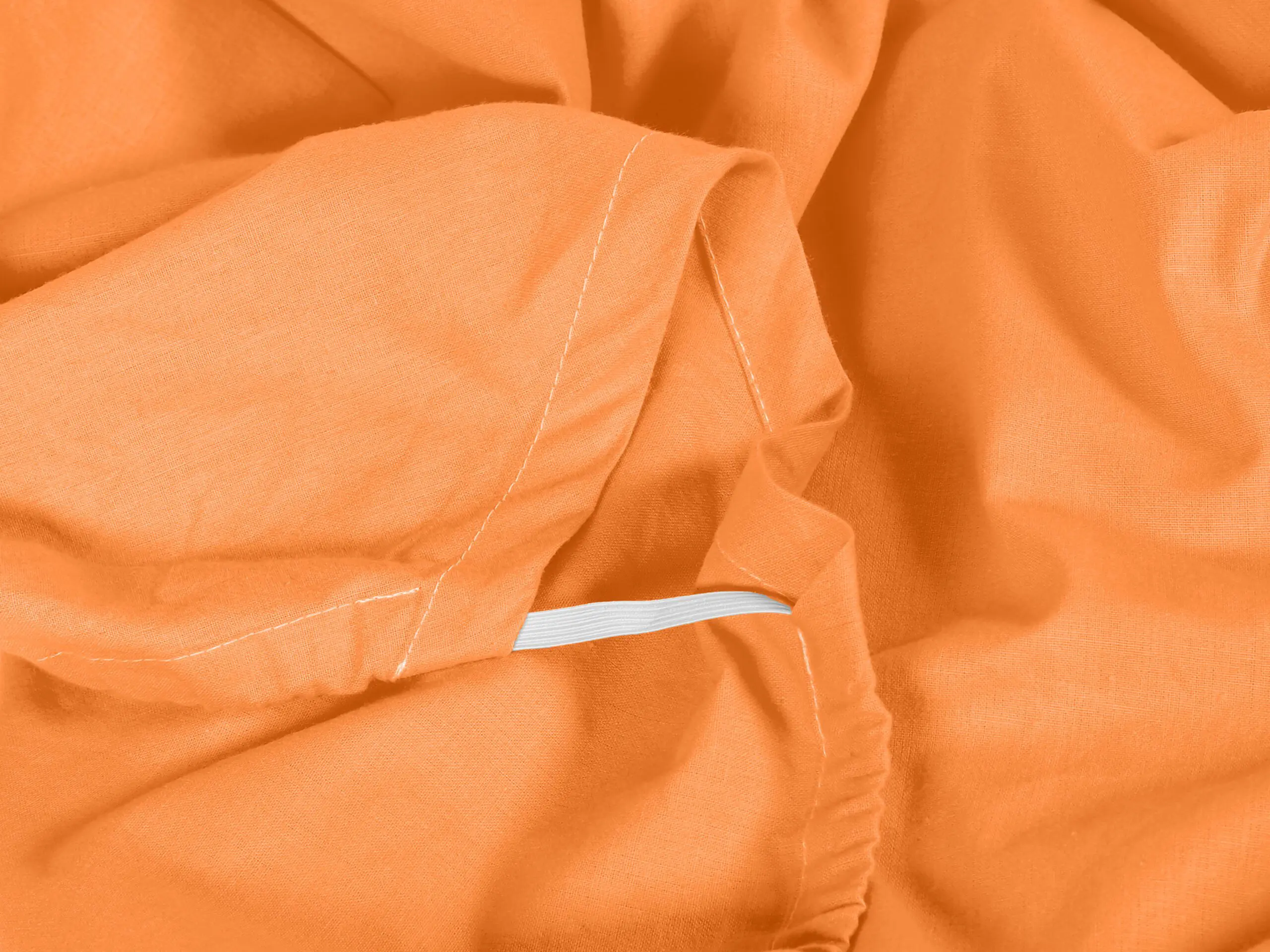 Bavlněné napínací prostěradlo na lehátko oranžové značky Škodák