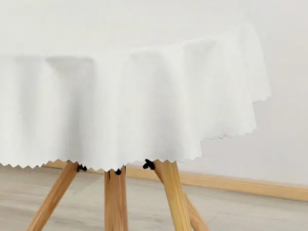 Kulatý teflonový ubrus obdélník na smetanové značky Škodák