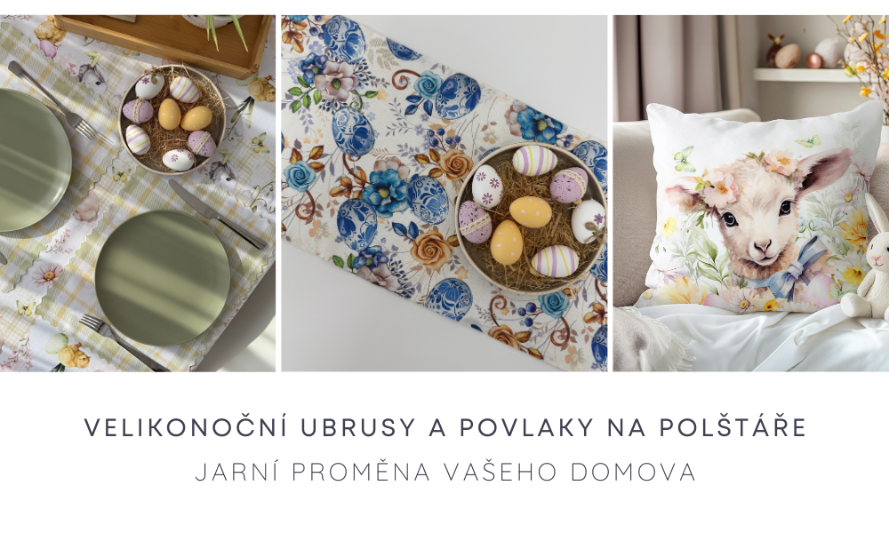Velikonoční ubrusy a polštáře
