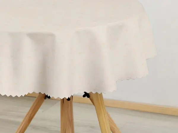 kulatý teflonový ubrus obdelník na béžové značky Škodák