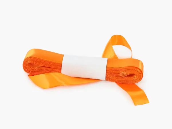 Stuha taftová oranžová značky Škodák.