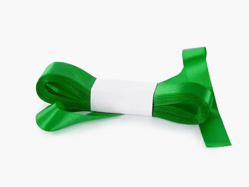 Stuha taftová tmavě zelená značky Škodák.