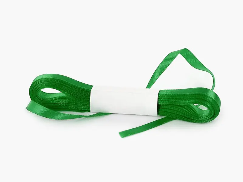 Stuha taftová tmavě zelená značky Škodák.