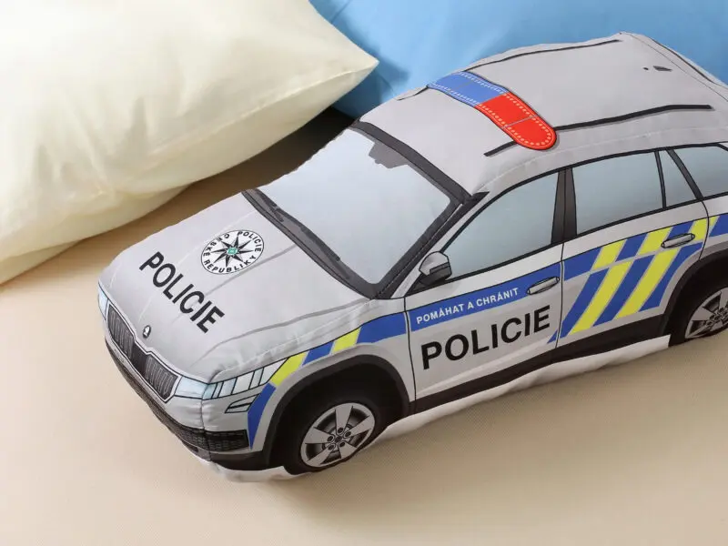 3D polštář policie 50x20x20 cm značky Škodák.
