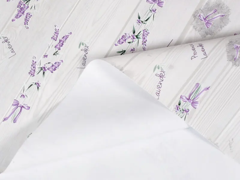PVC ubrus levandule na šedé 118x140 cm