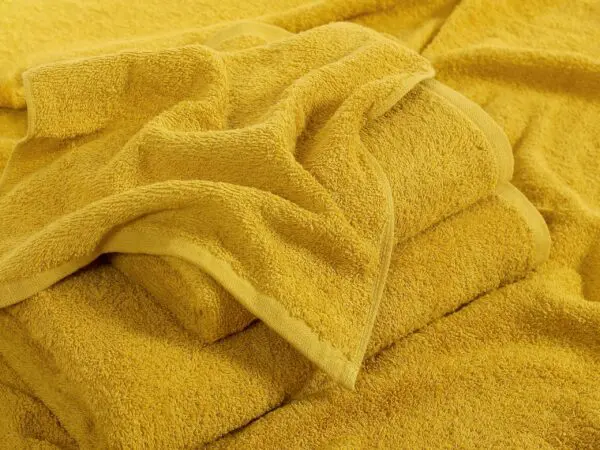 Froté ručník SOLID do školky hořčicová 420g/m2 30x50 cm