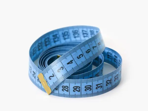 Krejčovský metr - 150 cm - modrý