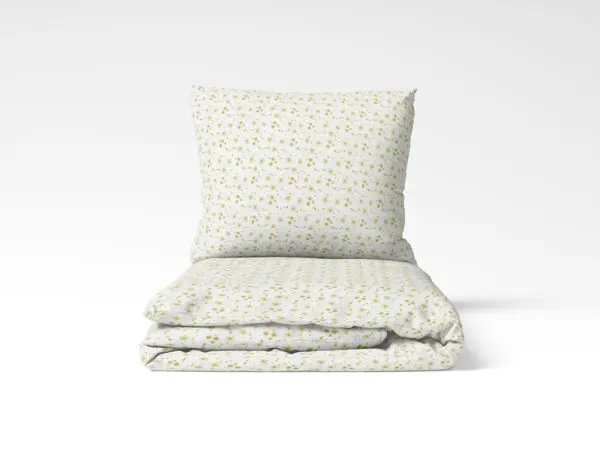 Vánoční bavlněné povlečení zlaté vločky na bílé značky Škodák.