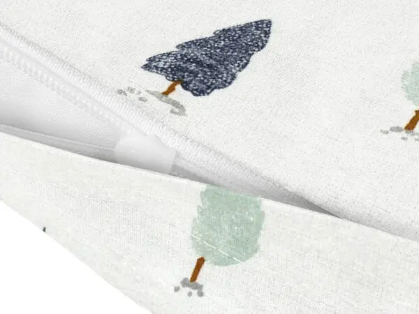 Vánoční bavlněný povlak na polštář zimní les