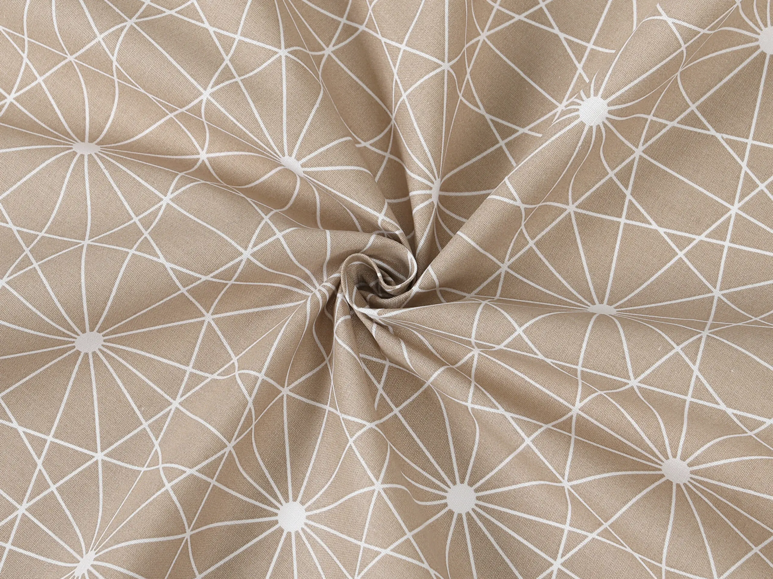 Hotelové povlečení Simone - bílé čáry na hnědé - Image 5