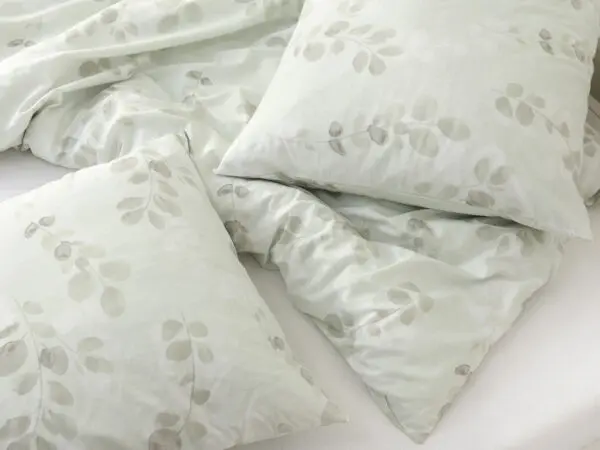 Bavlněné povlečení zelené kvítečka