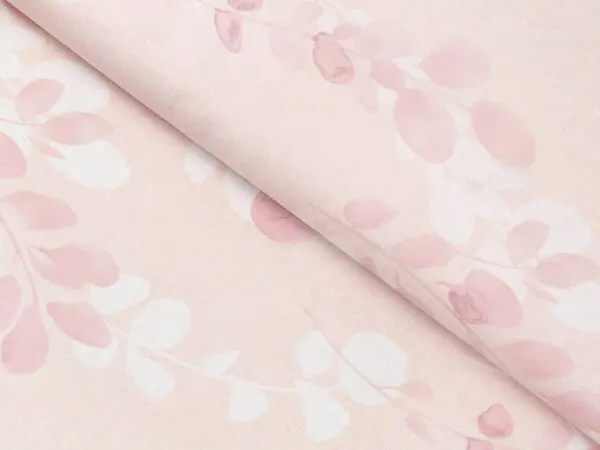 Bavlněná látka růžové kvítečka metráž šířka 145 cm