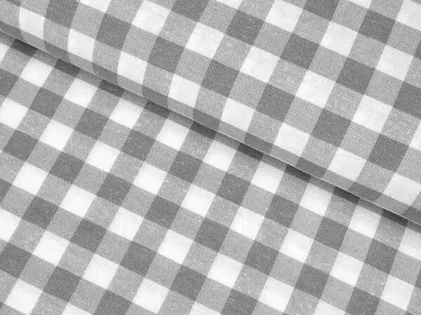 Kanafas Menorca šedé káro metráž značky Škodák.