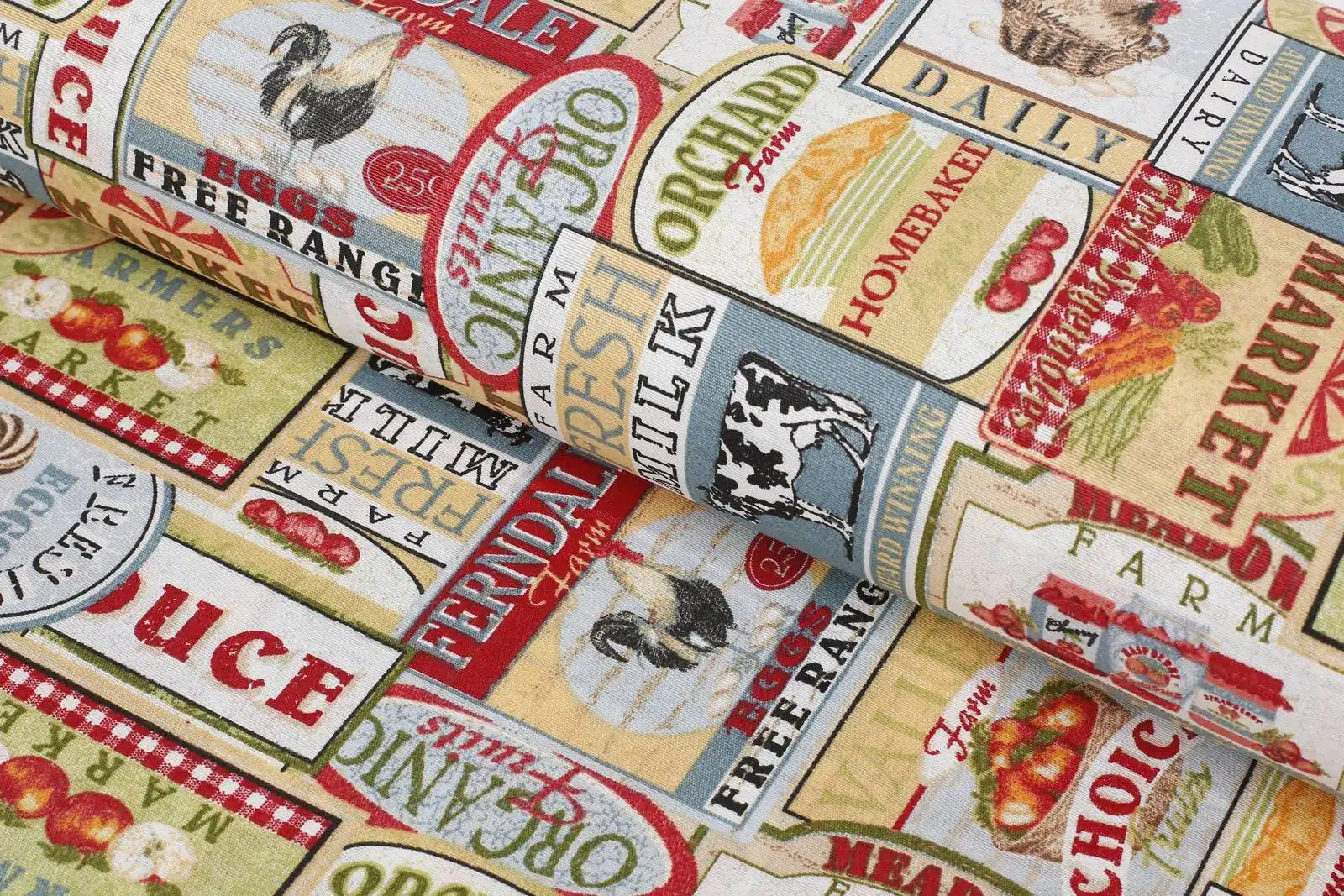 LONETA se vzorem farma metráž Škodák