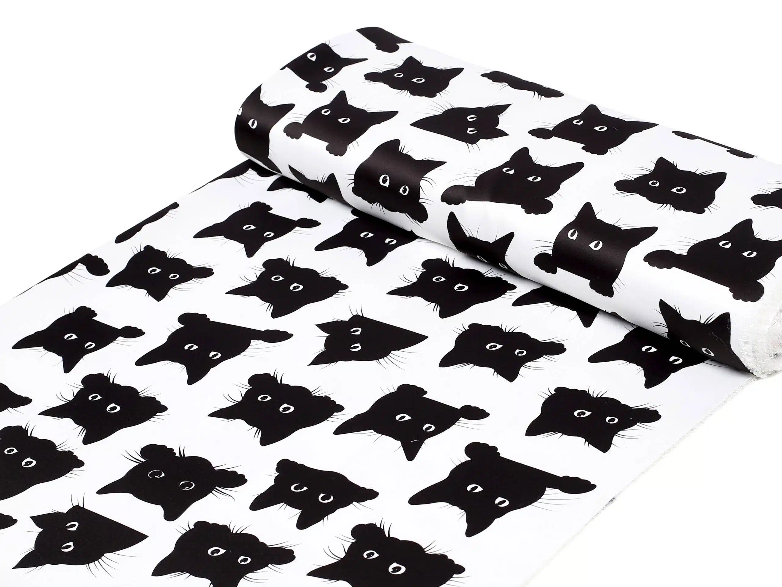 Zatemňovací látka Dimout černé kočky metráž Škodák