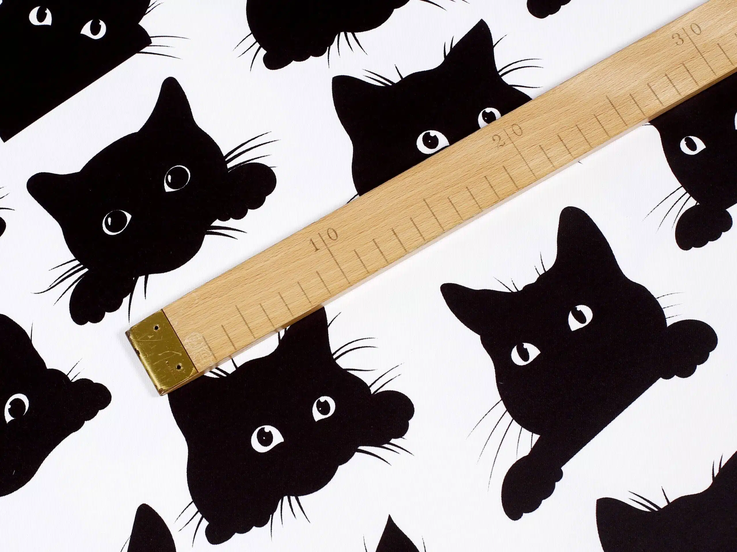 Zatemňovací látka Dimout černé kočky metráž Škodák