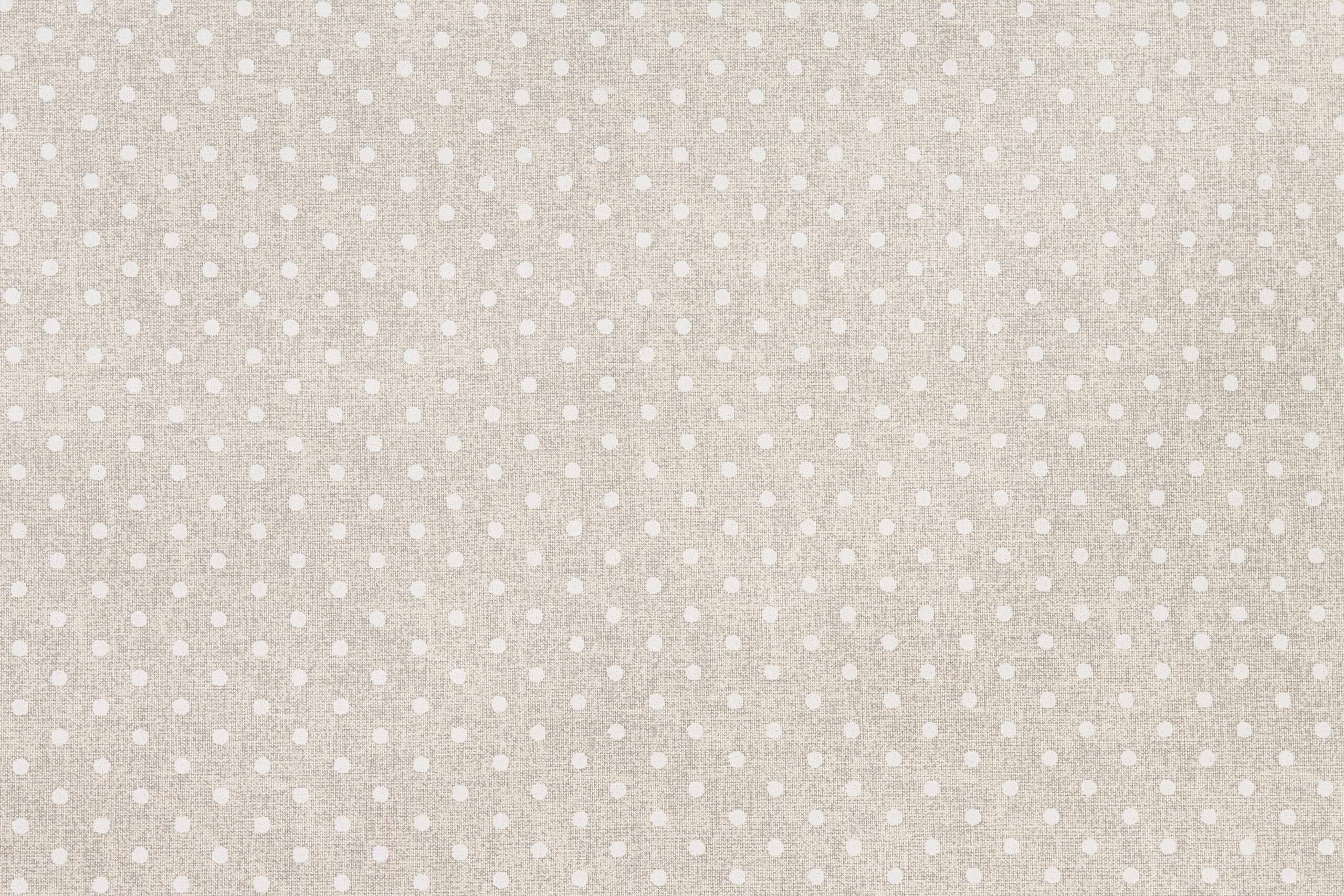 Bavlněná látka bílé puntíky na režné metráž značky Škodák.