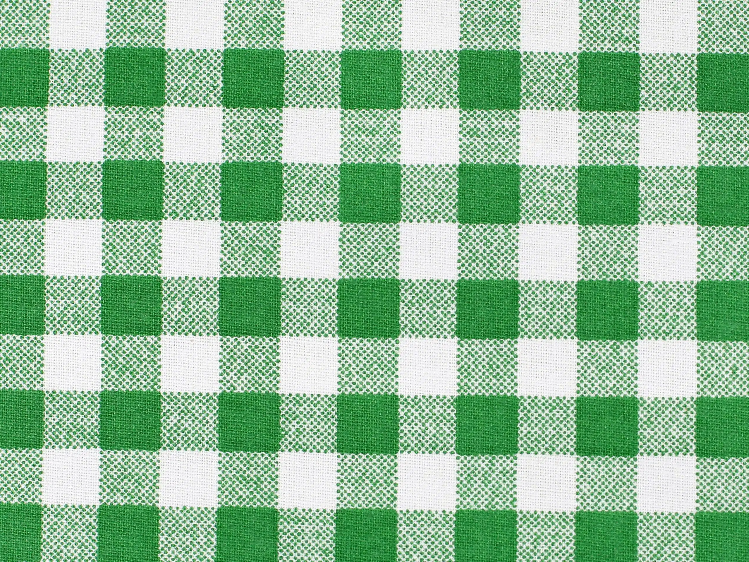 Bavlněná látka zelené káro metráž značky Škodák.