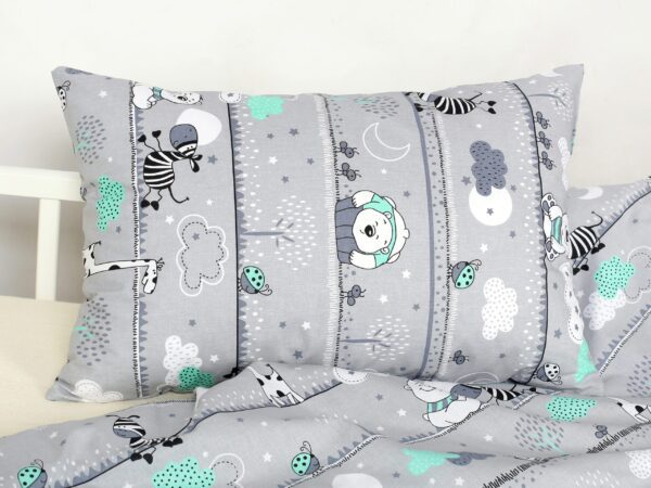 Dětské bavlněné povlečení mintoví medvídci do postýlky značky Škodák