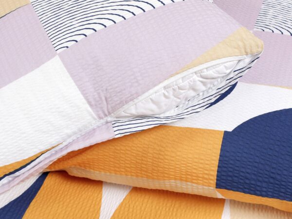 Krepové povlečení pastelové výseče s modrou značky Škodák