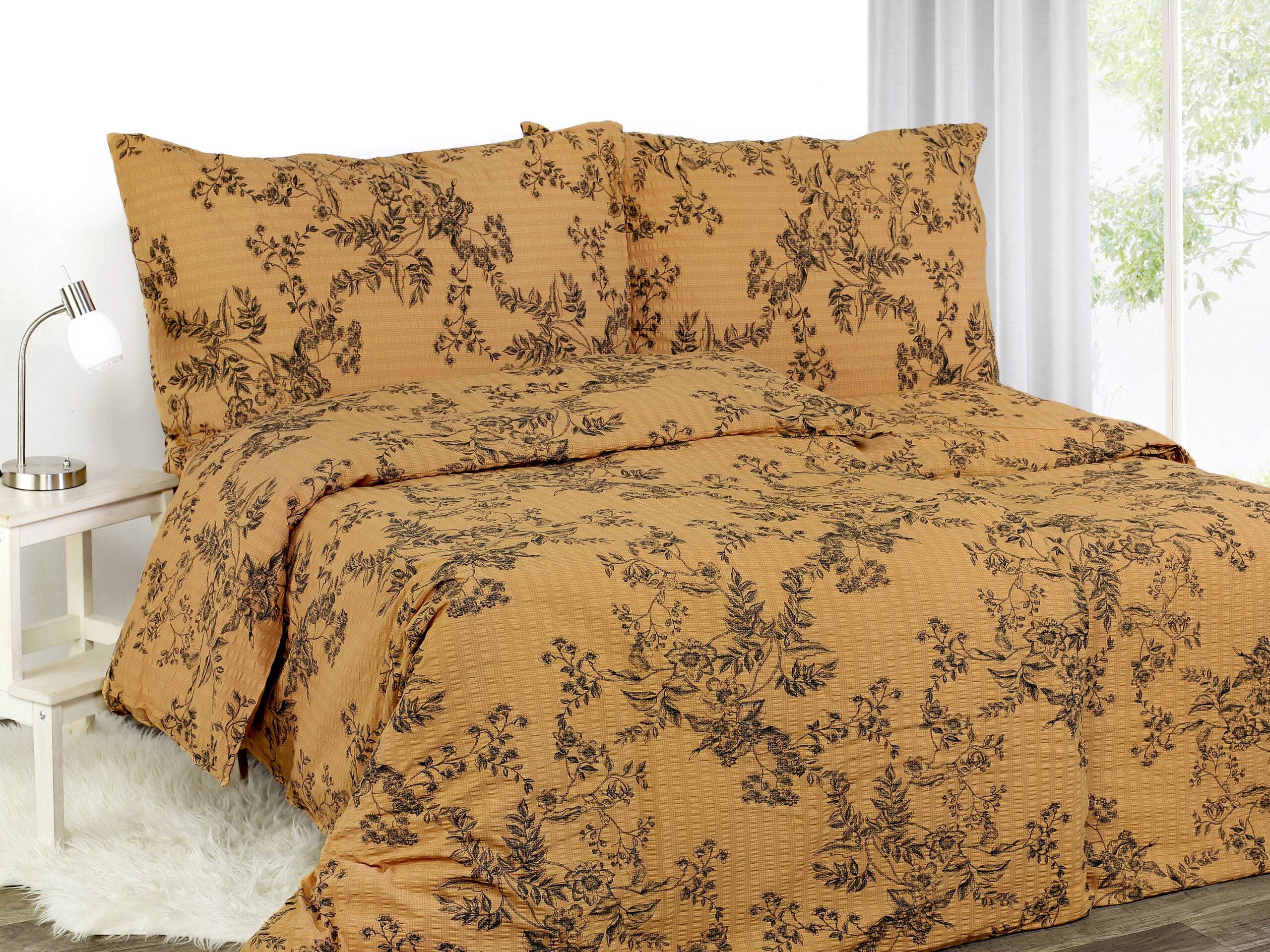 Krepové povlečení popínavé květiny značky Škodák