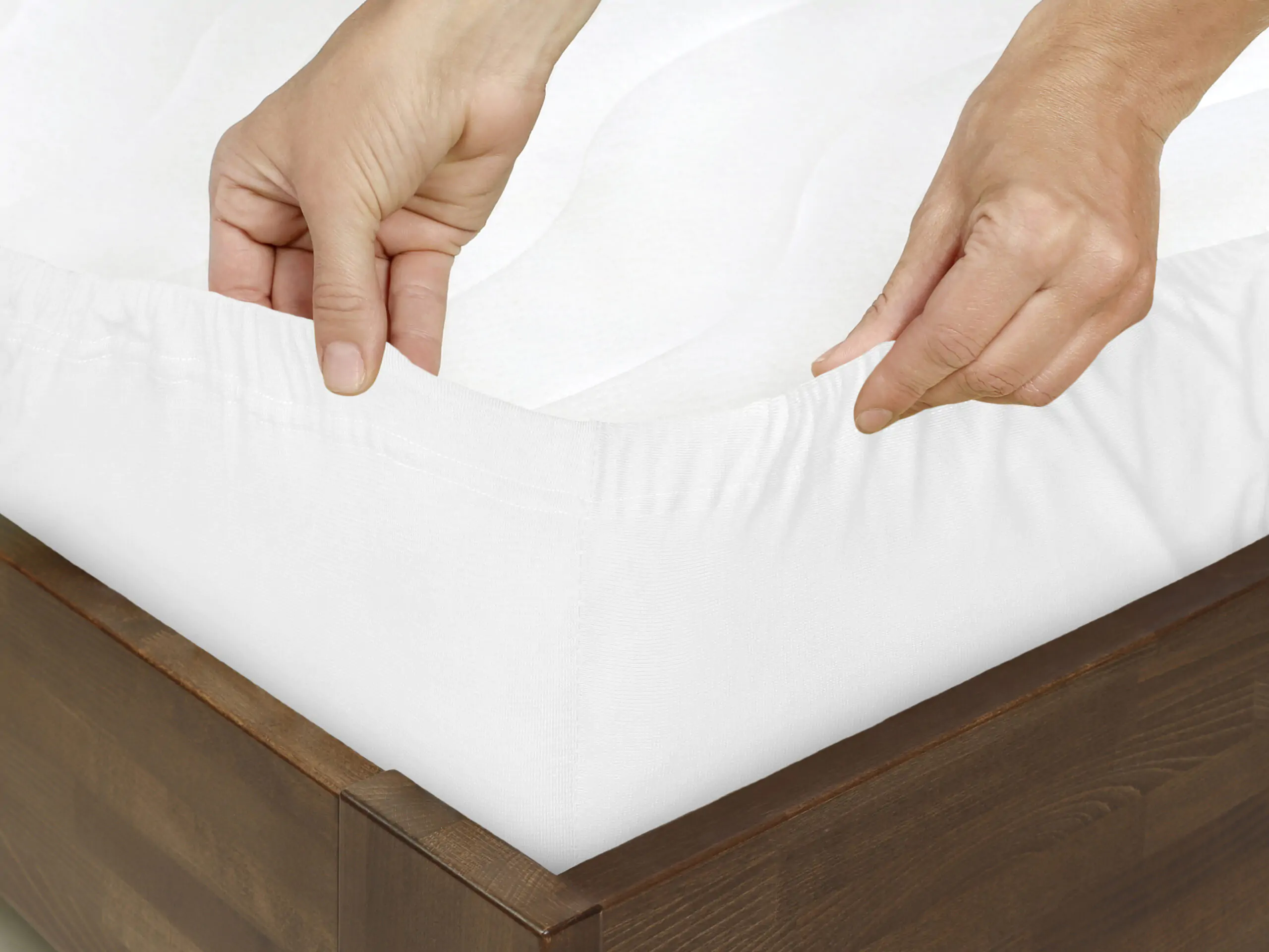 Jersey prostěradlo bílé značky Škodák