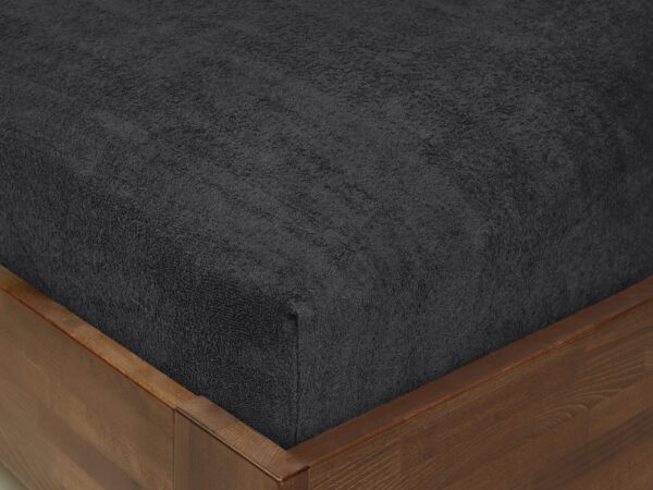 Froté prostěradlo tmavě šedé značky Škodák