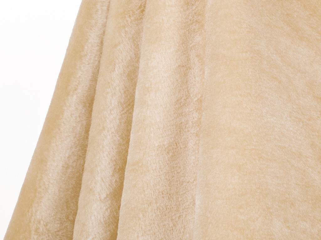 Plyš metráž Ilja světle béžová značky Škodák